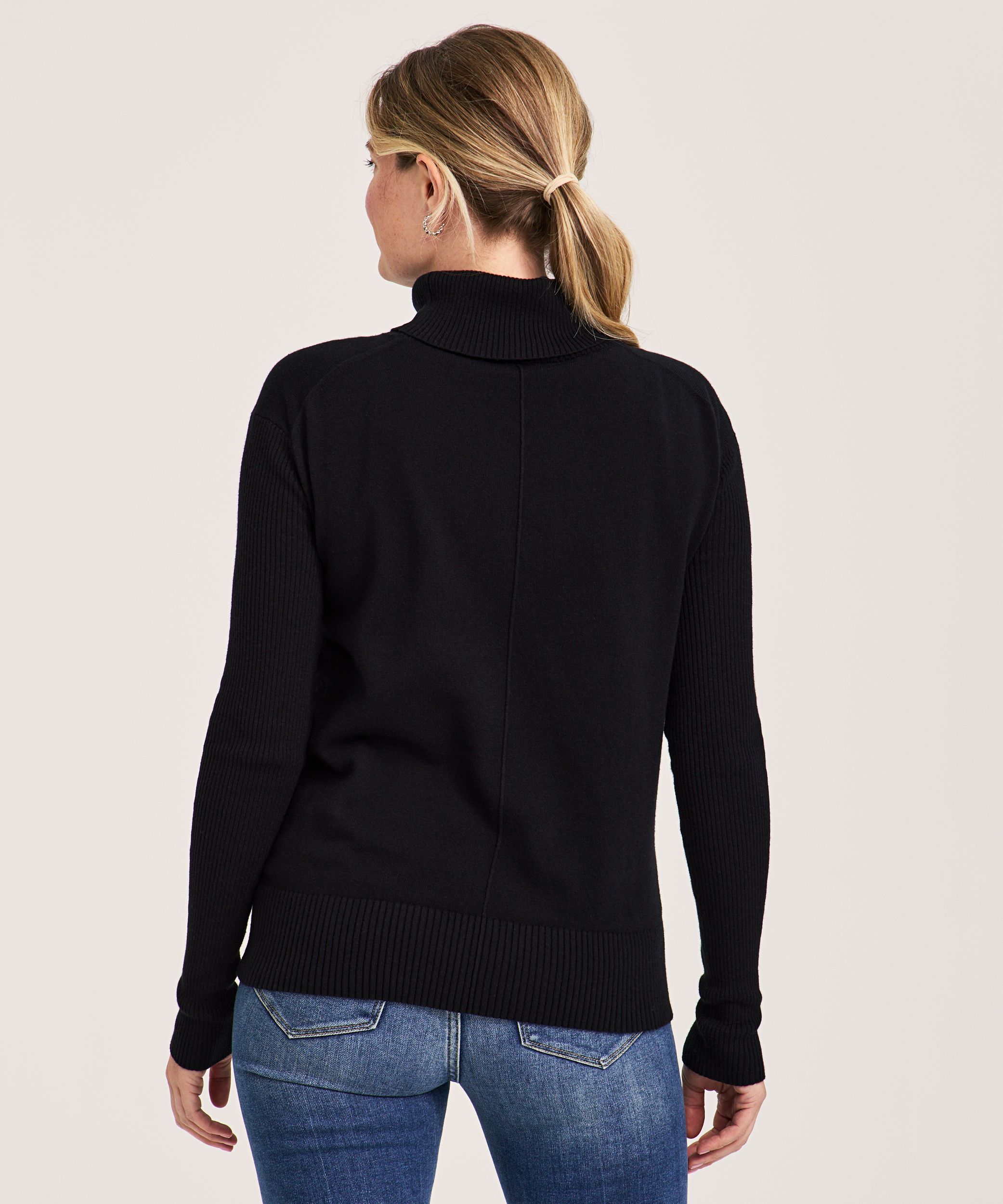 Chandail de tous les jours en coton et à col roulé pour femmes, Denver Hayes