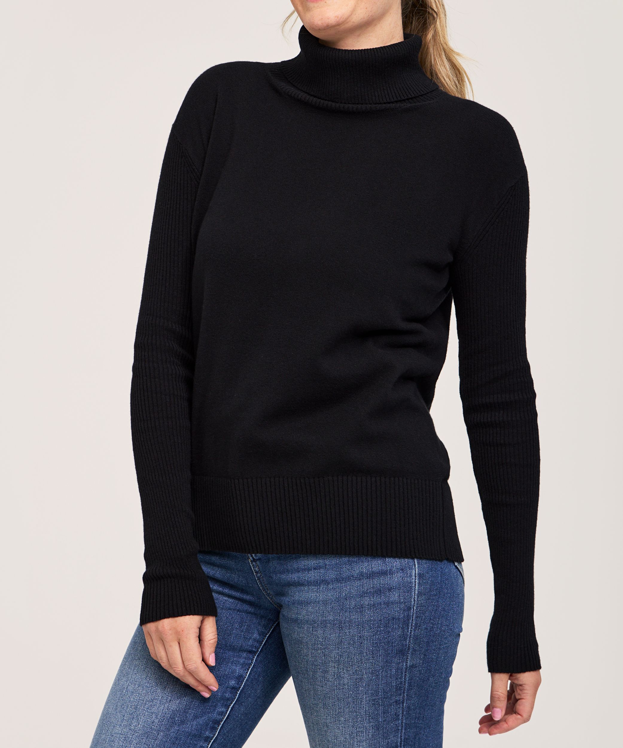 Chandail de tous les jours en coton et à col roulé pour femmes, Denver Hayes