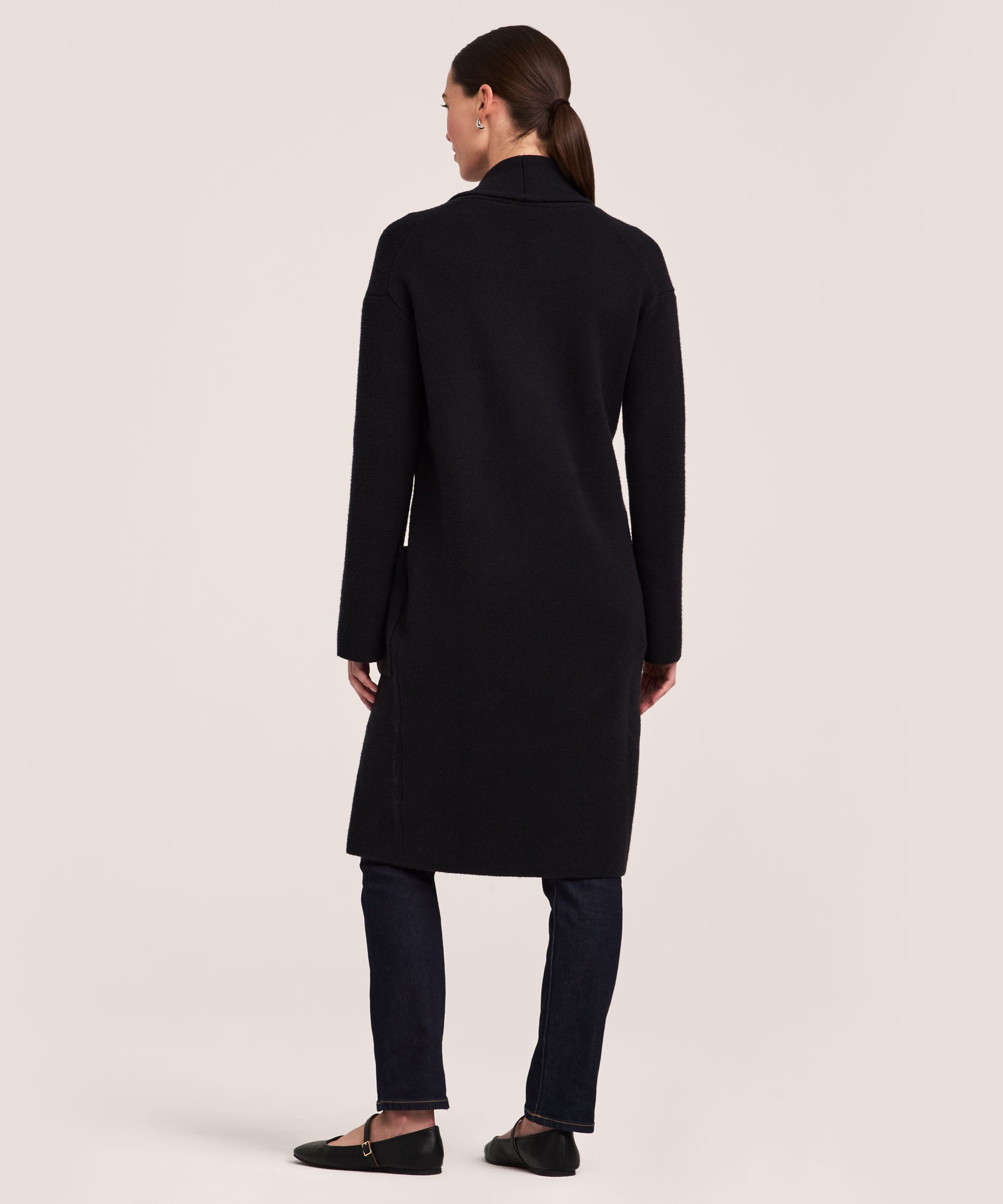 Denver Hayes Women's Long Sleeve Double Knit Coatigan