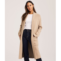 Denver Hayes Women's Long Sleeve Double Knit Coatigan