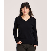 Denver Hayes Women's Everyday Cotton V Neck Pullover Sweater