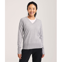 Denver Hayes Women's Everyday Cotton V Neck Pullover Sweater