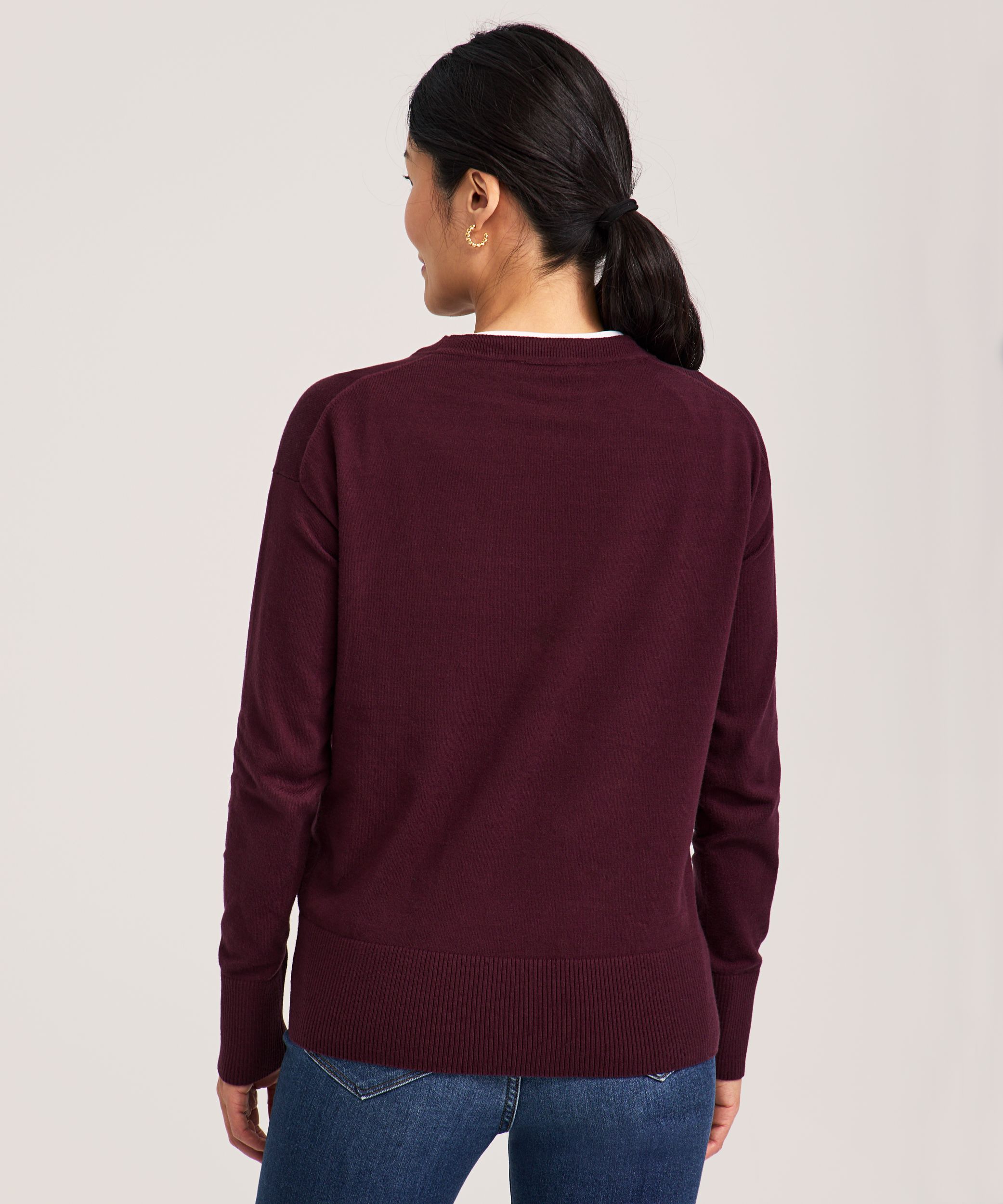 Denver Hayes Women's Everyday Cotton Crewneck Pullover Sweater