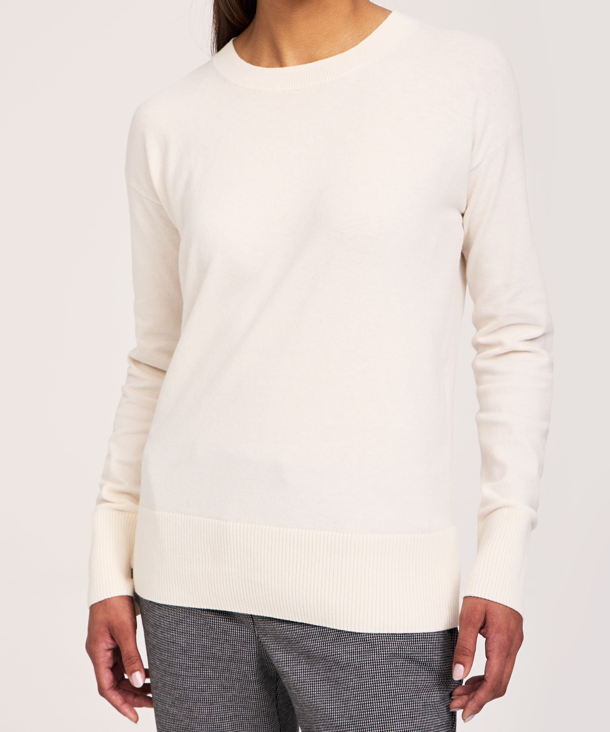 Denver Hayes Women's Everyday Cotton Crewneck Pullover Sweater