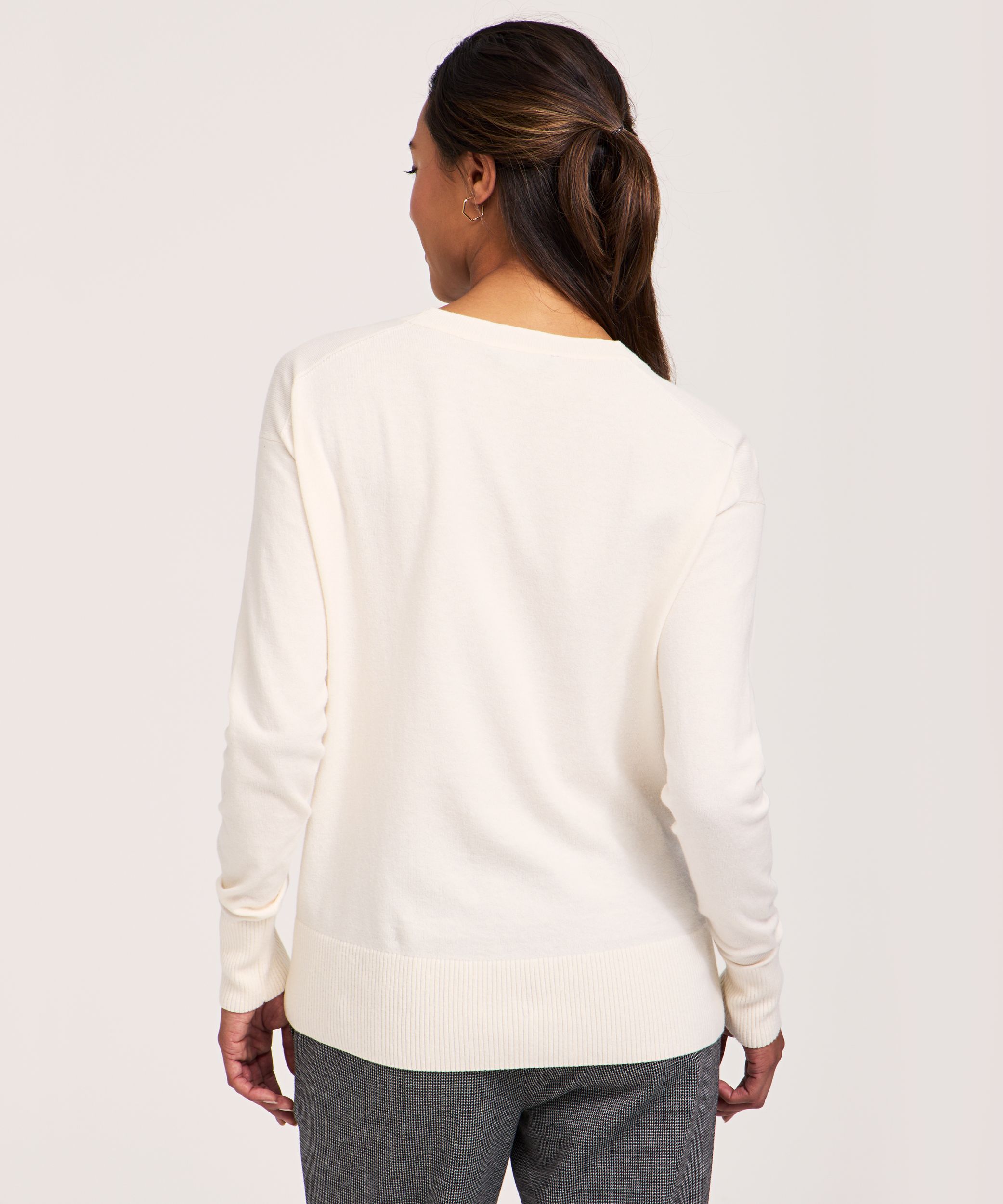 Denver Hayes Women's Everyday Cotton Crewneck Pullover Sweater