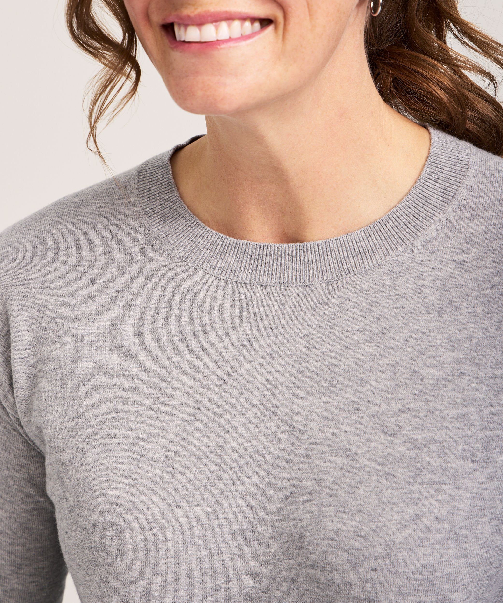 Denver Hayes Women's Everyday Cotton Crewneck Pullover Sweater