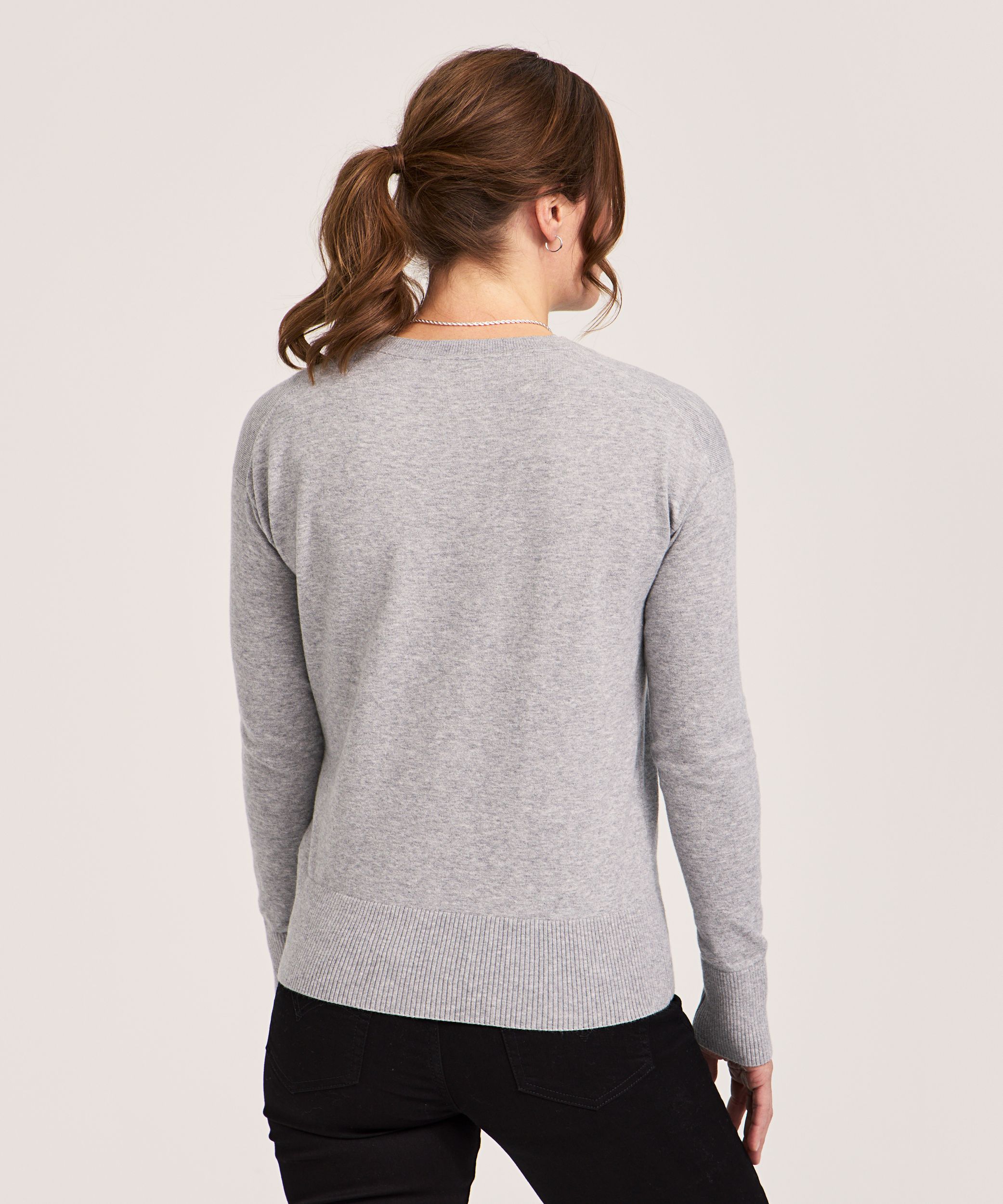 Denver Hayes Women's Everyday Cotton Crewneck Pullover Sweater