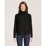 Chandail à col roulé à point de chevrons pour femmes, Denver Hayes Front_Flat