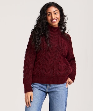 Chandail à motif torsadé pour femmes, Heritage, WindRiver