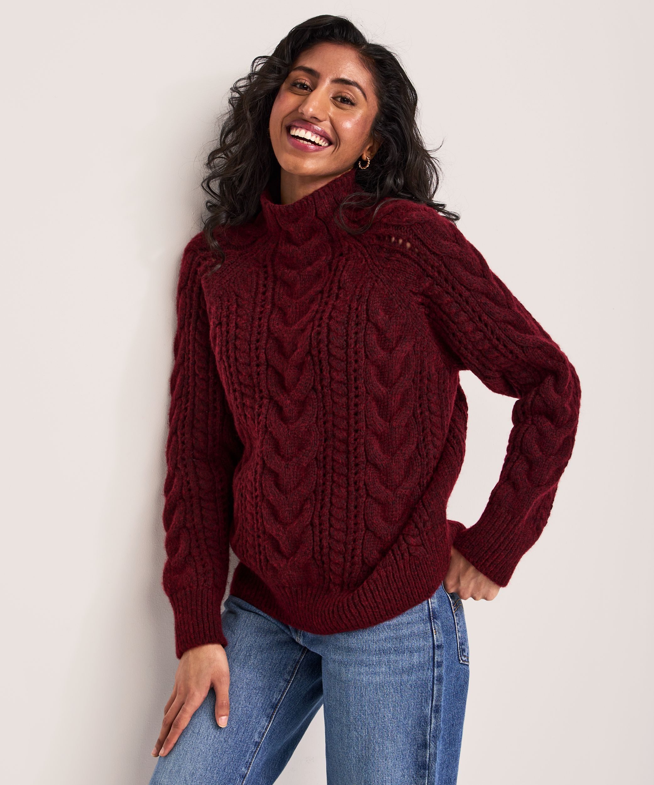 Chandail à motif torsadé pour femmes, Heritage, WindRiver