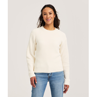 Denver Hayes Women's Semi Fitted Shaker Stitch Pullover Sweater