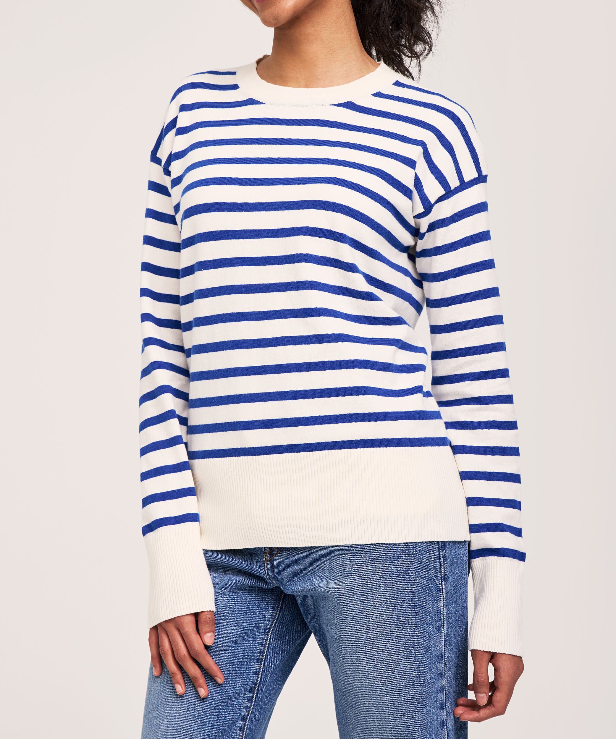 Chandail de tous les jours en coton et à col ras du cou pour femmes, Denver Hayes