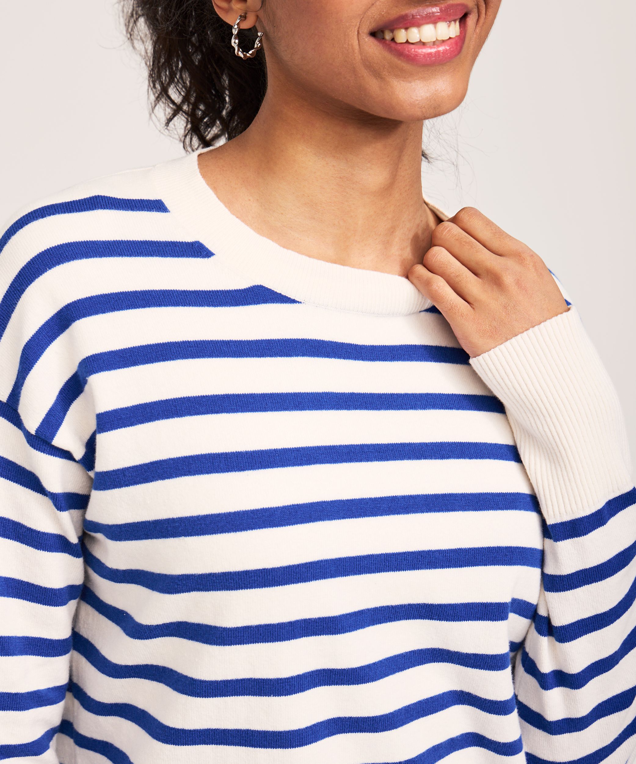 Chandail de tous les jours en coton et à col ras du cou pour femmes, Denver Hayes