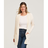 Cardigan de tous les jours en coton pour femmes, Denver Hayes Front_Flat