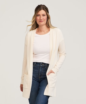 Cardigan de tous les jours en coton pour femmes, Denver Hayes