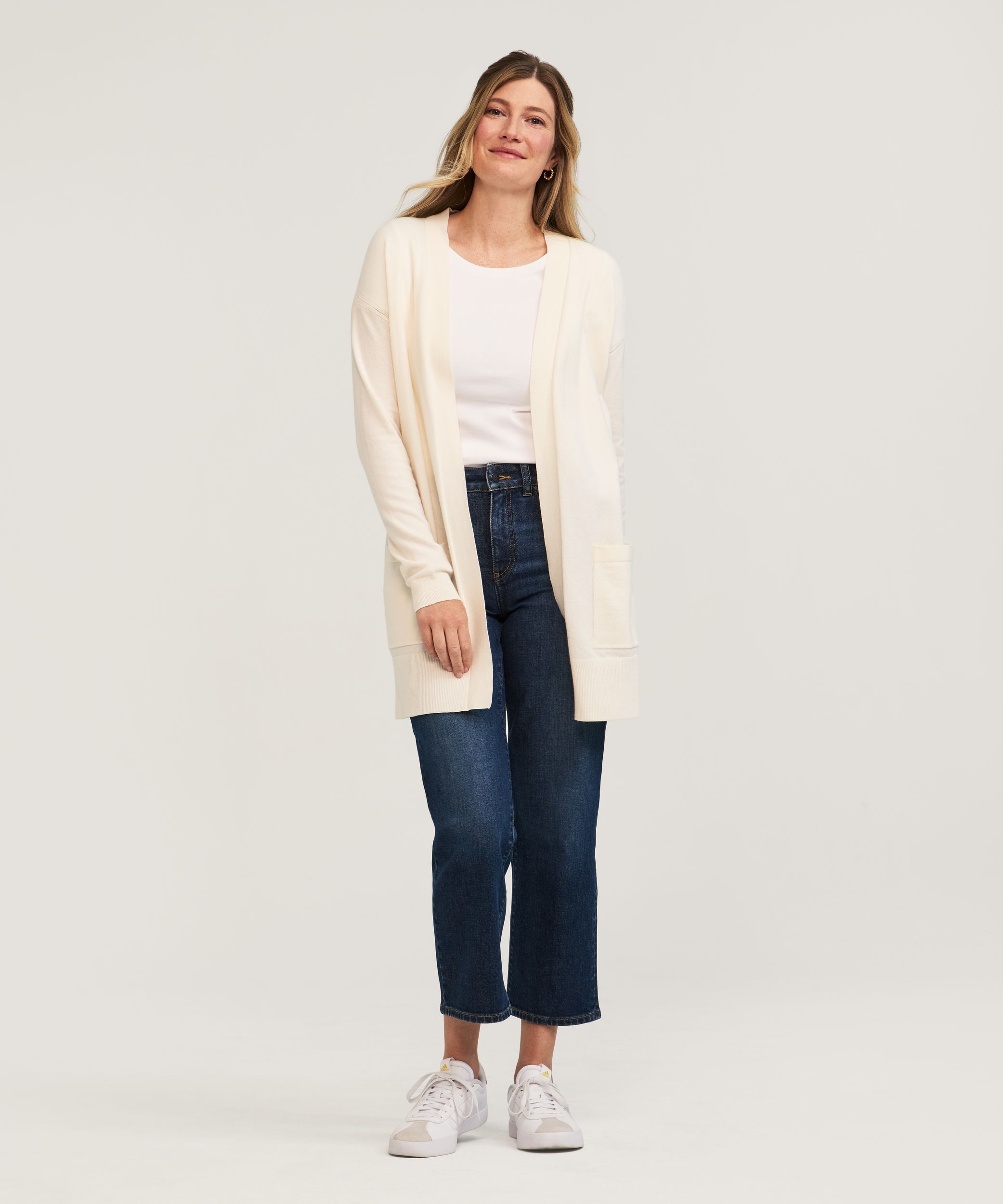 Cardigan de tous les jours en coton pour femmes, Denver Hayes