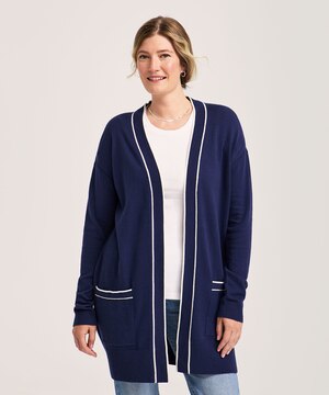 Cardigan en coton pour femme, Denver Hayes