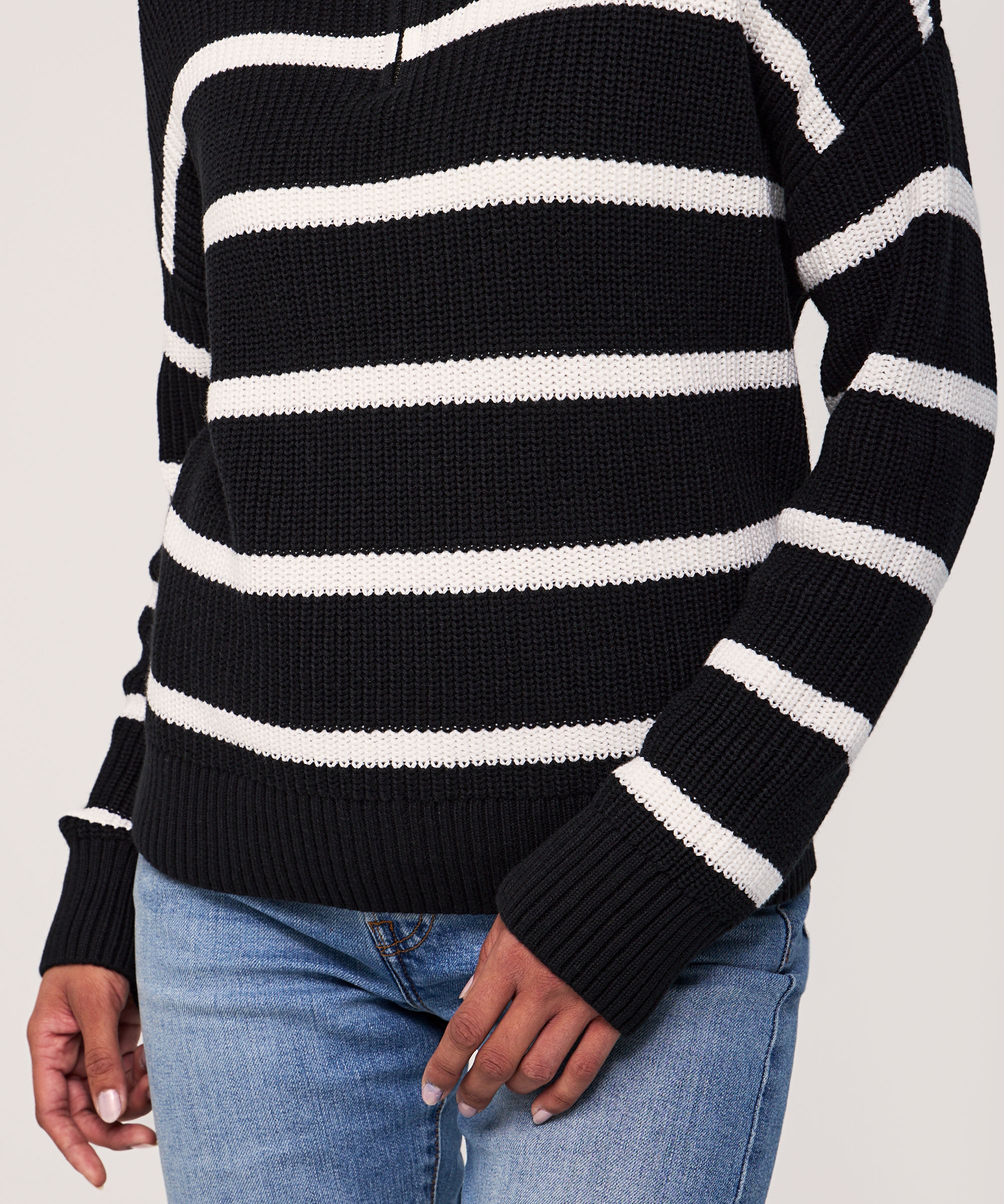 Chandail à enfiler à glissière 1/4 pour femmes, Denver Hayes