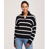 Chandail à enfiler à glissière 1/4 pour femmes, Denver Hayes Front_Flat