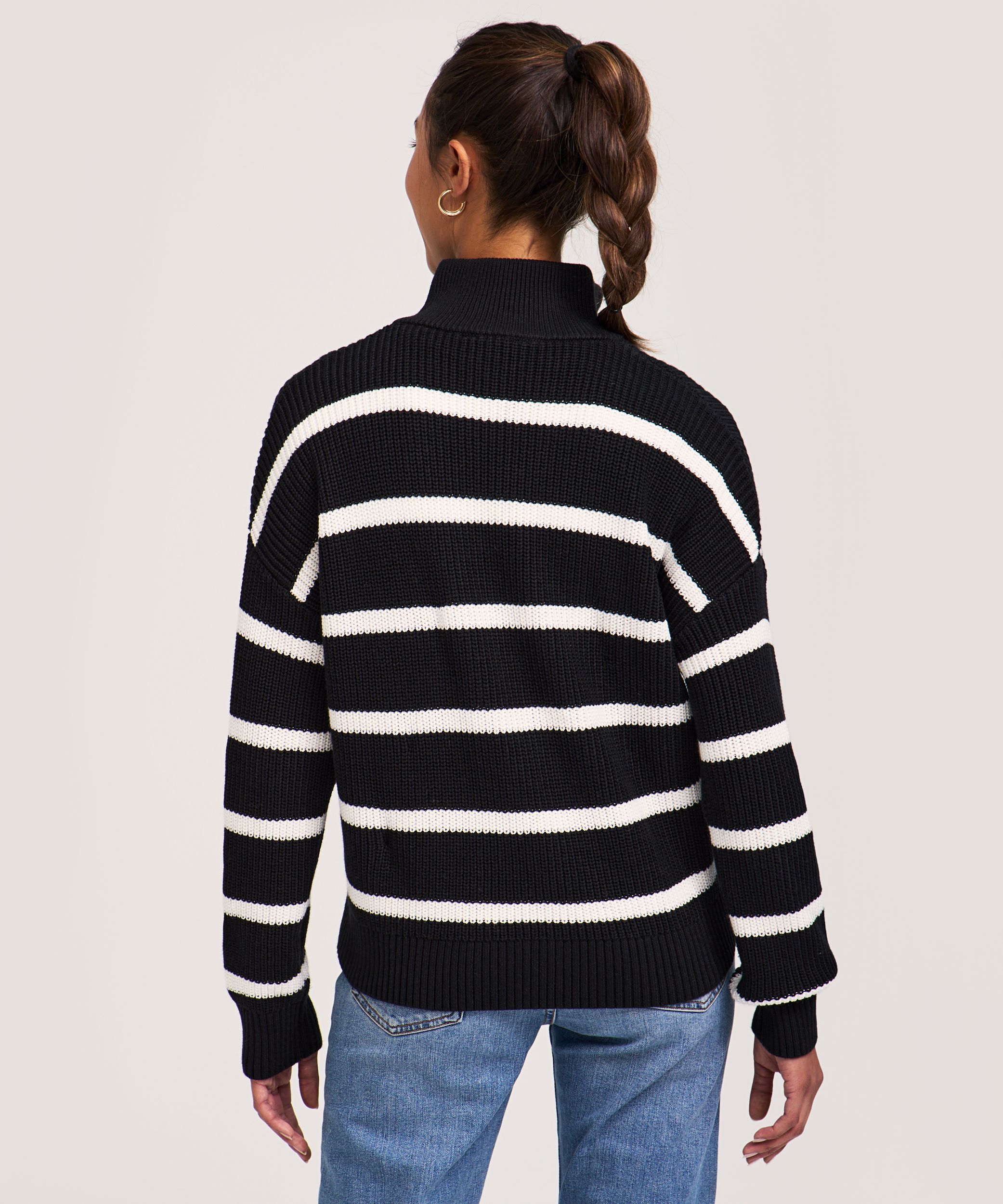 Chandail à enfiler à glissière 1/4 pour femmes, Denver Hayes