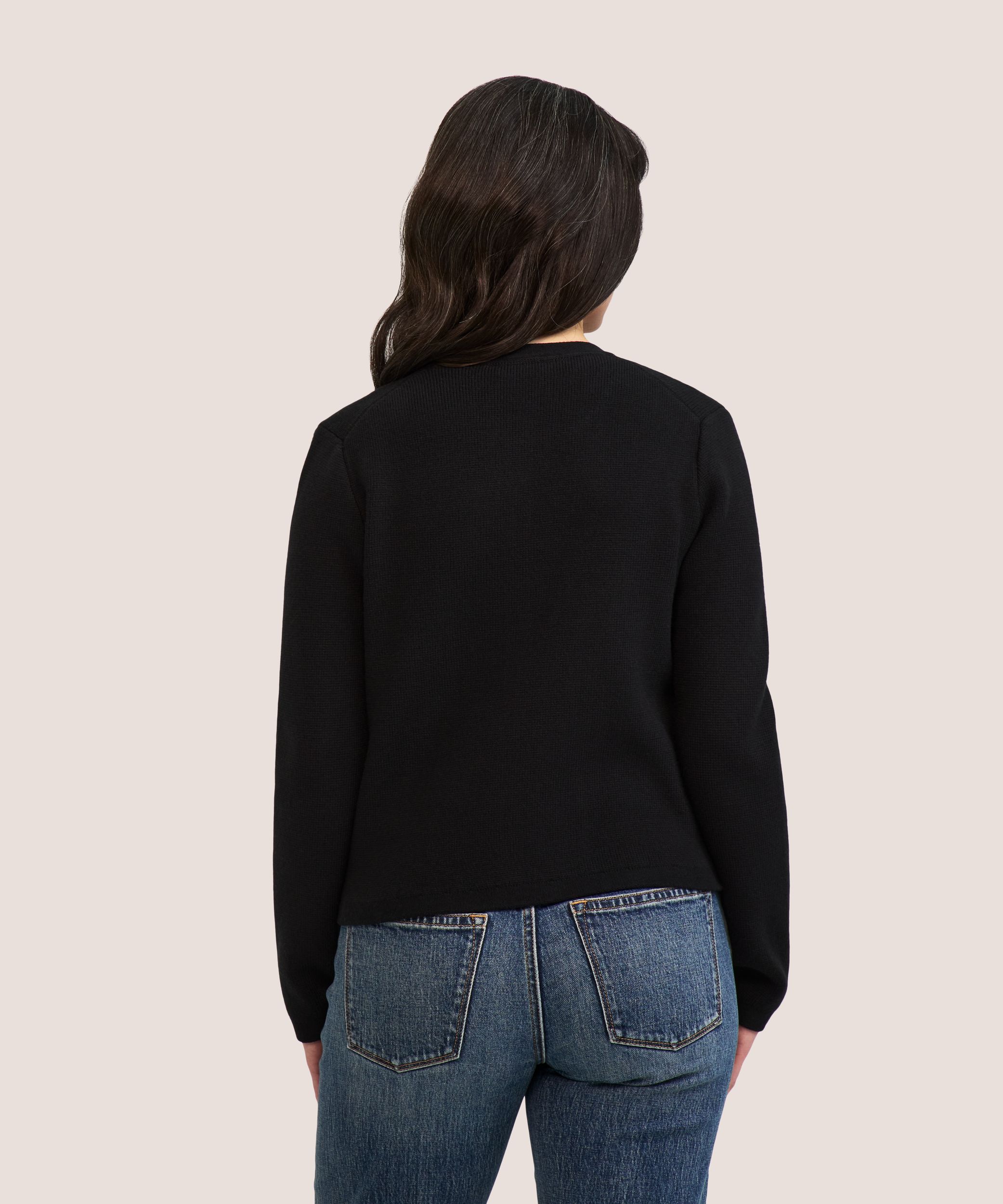 Cardigan boutonné en tricot côtelé pour femmes, Boxy, Denver Hayes
