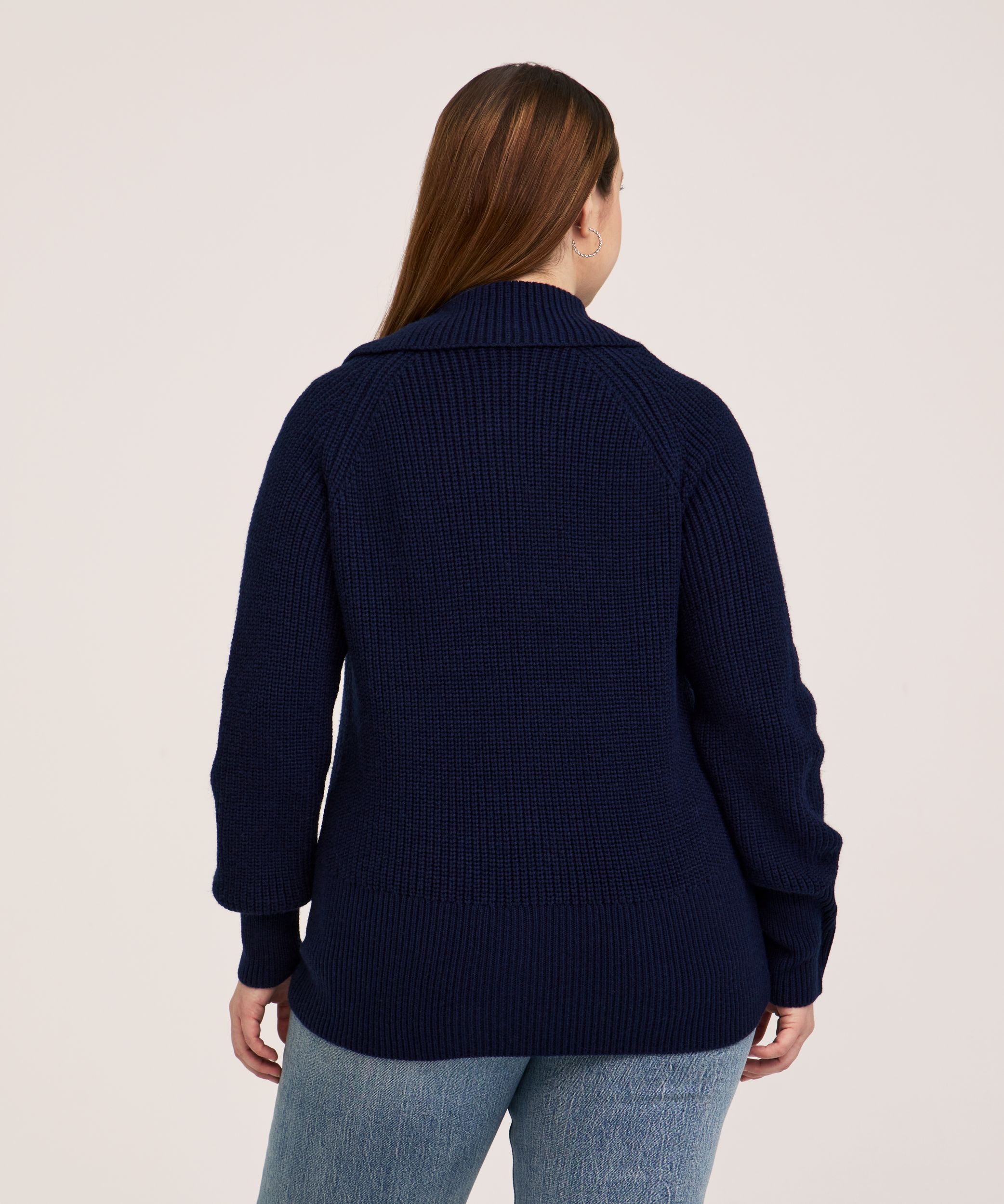 Cardigan boutonné en mélange de laine pour femmes, Denver Hayes