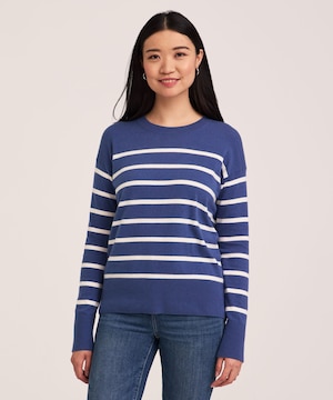 Chandail de tous les jours en coton et à encolure ras du cou pour femmes, Denver Hayes