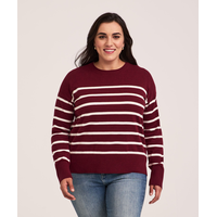 Denver Hayes Women's Everyday Cotton Crewneck Pullover Sweater