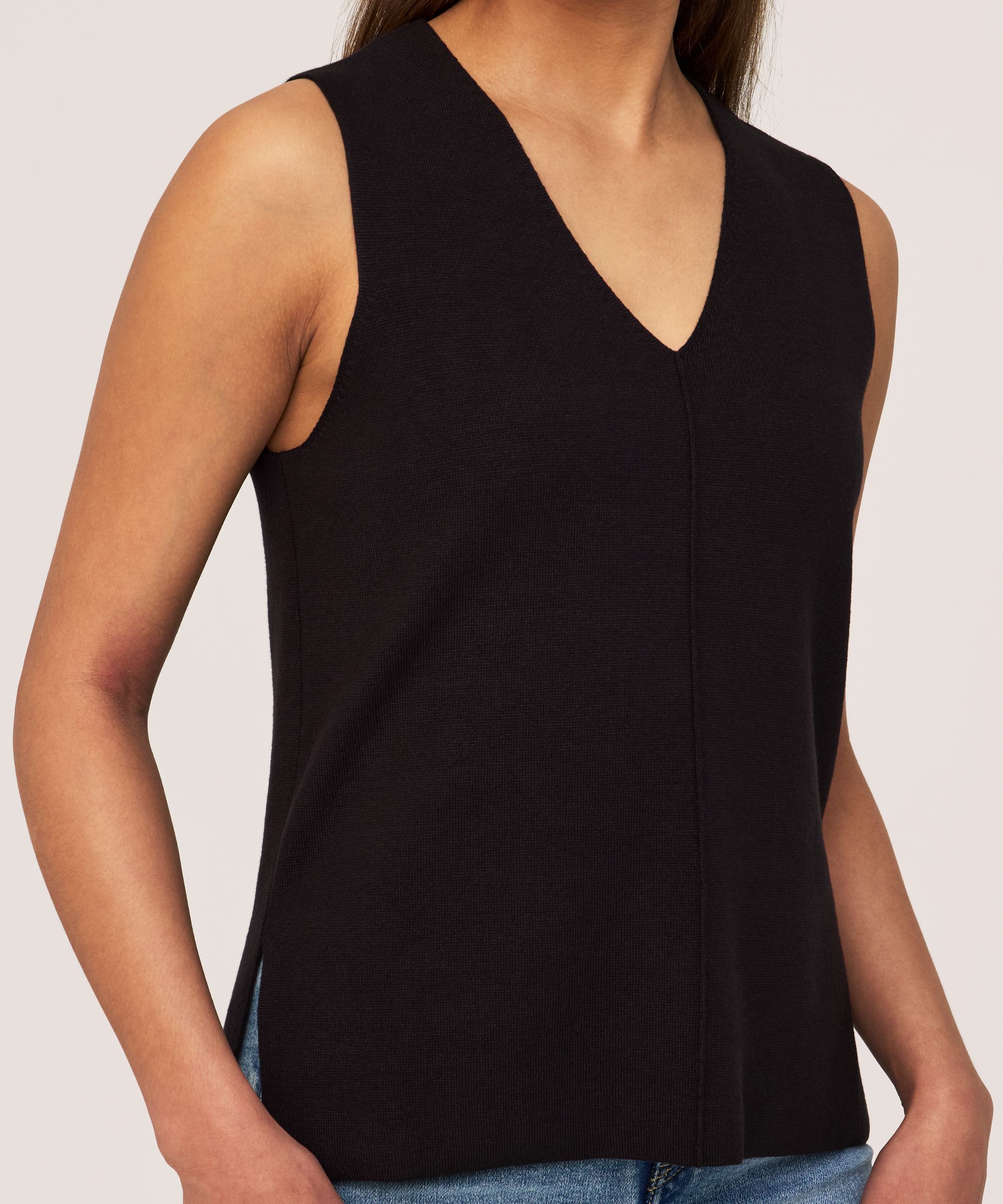 Denver Hayes Women's Double Knit V-Neck Sweater Vest