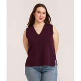 Denver Hayes Women's Double Knit V-Neck Sweater Vest