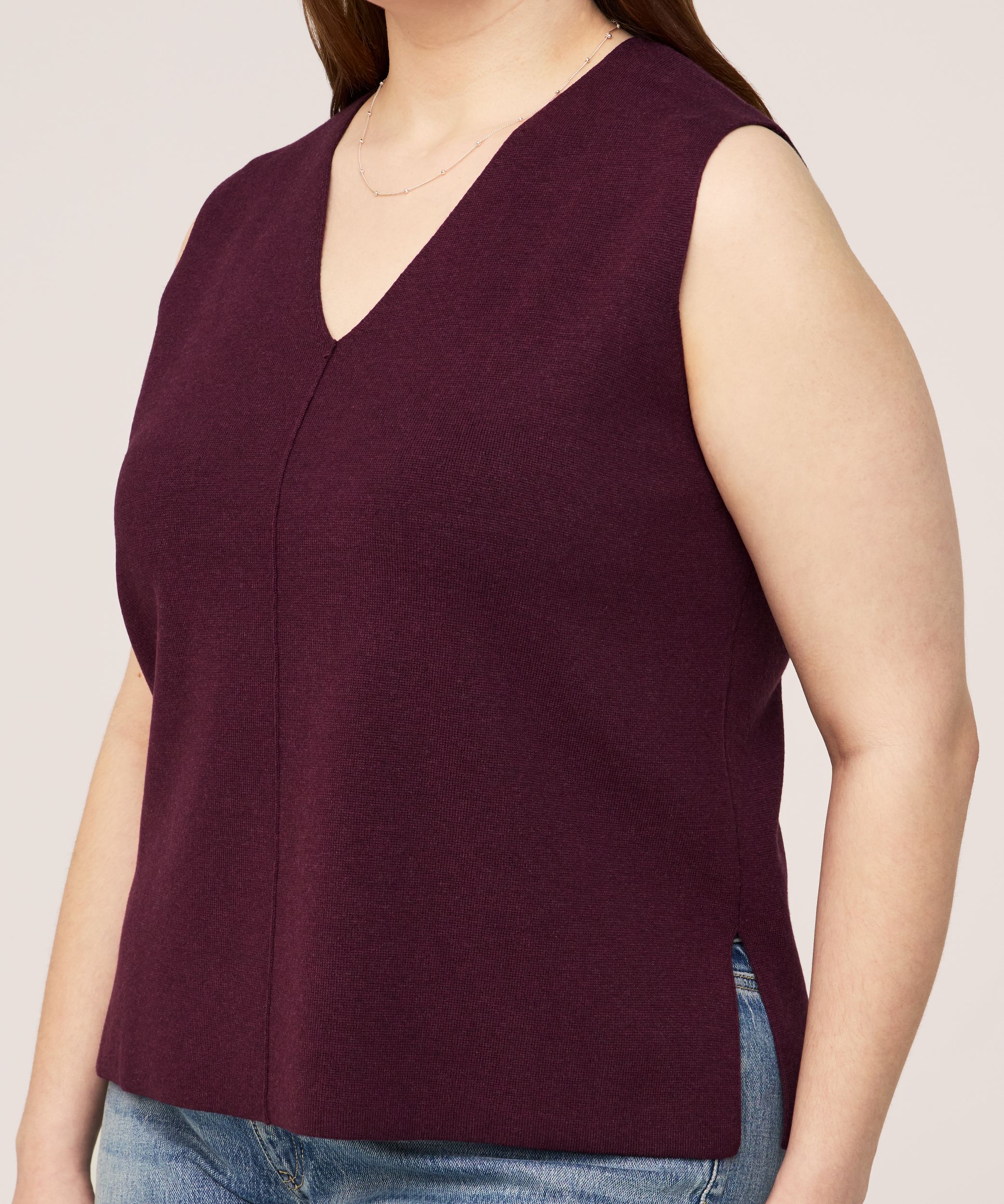 Denver Hayes Women's Double Knit V-Neck Sweater Vest