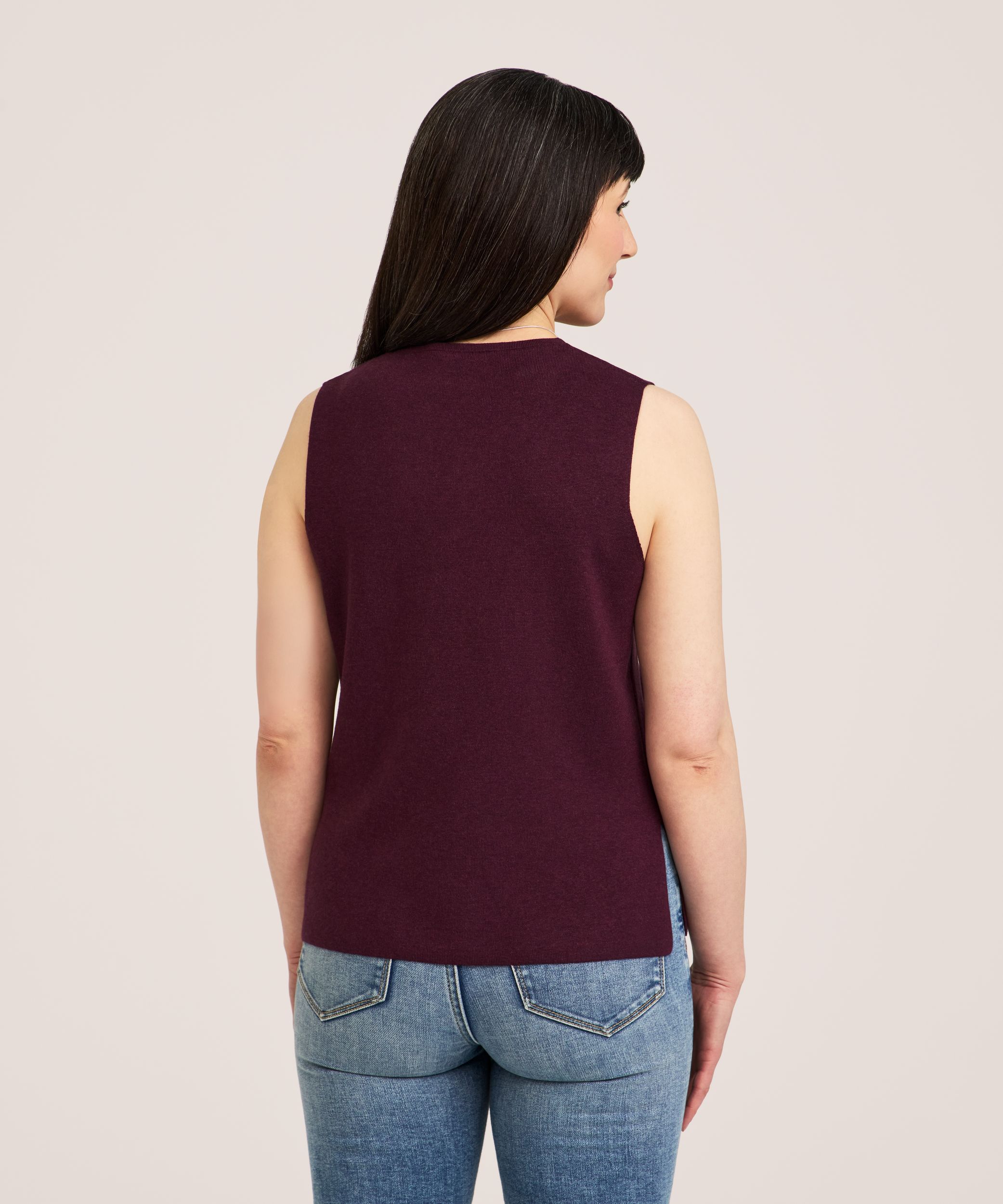 Denver Hayes Women's Double Knit V-Neck Sweater Vest