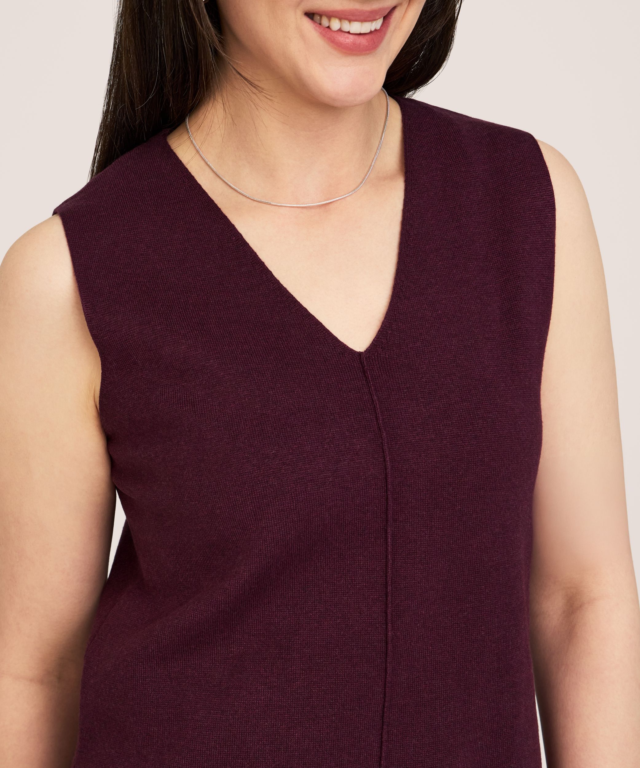 Denver Hayes Women's Double Knit V-Neck Sweater Vest