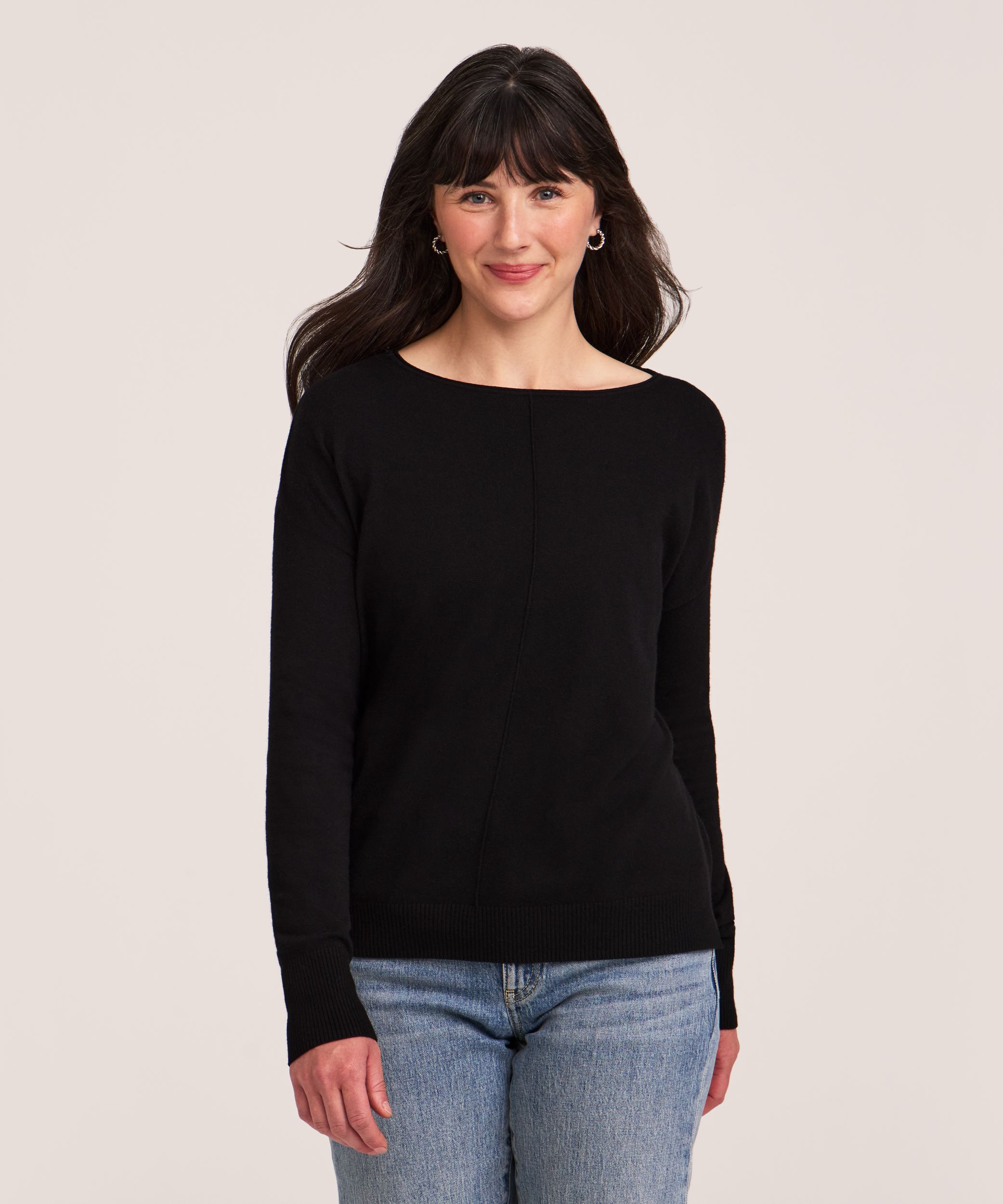 Chandail à encolure bateau et de coupe décontractée pour femmes, Denver Hayes