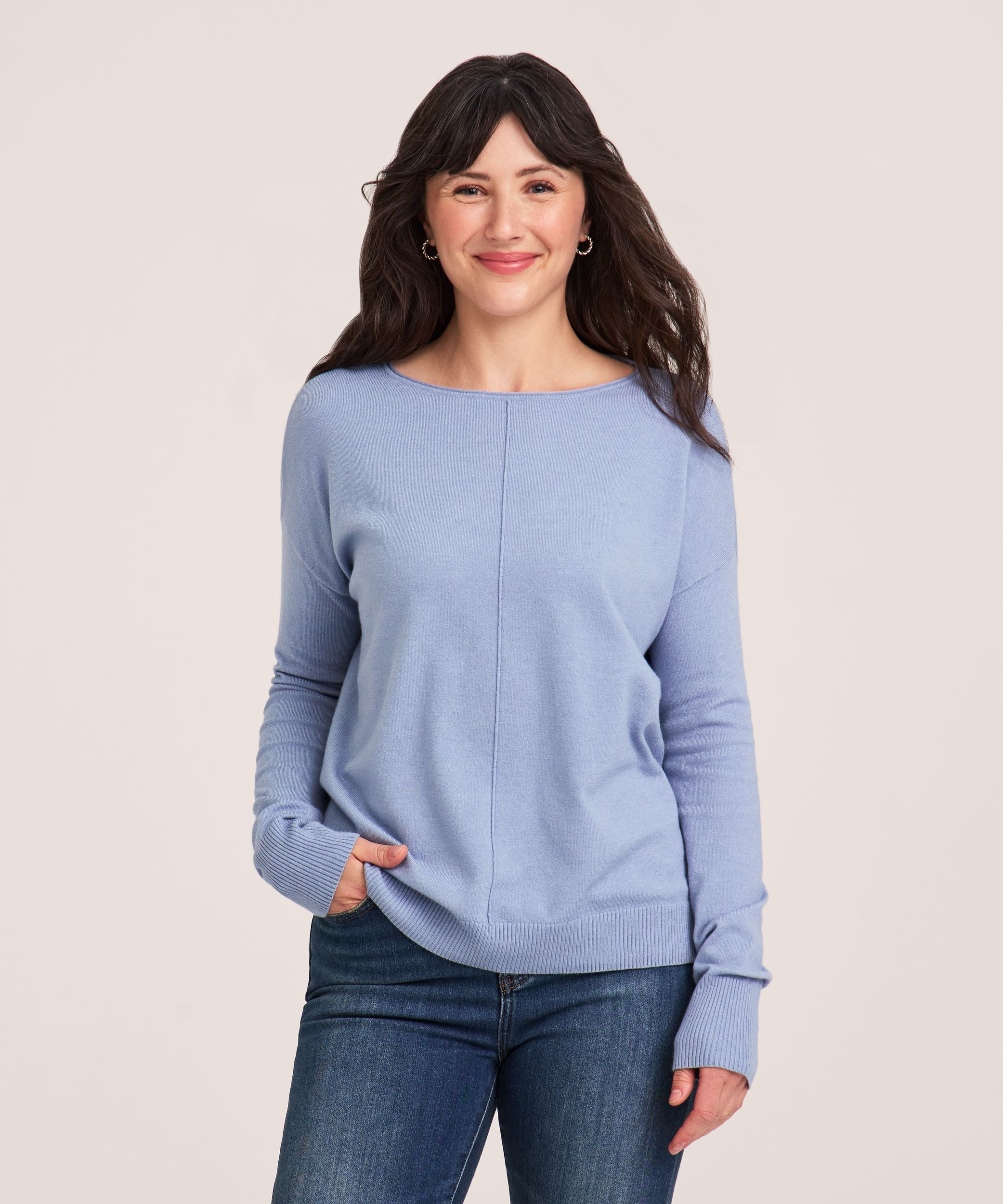 Denver Hayes Women's Relaxed Boatneck Pullover Sweater Mark's