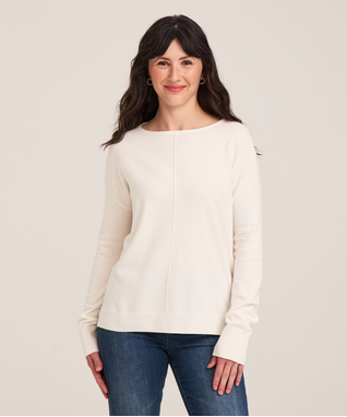 Denver Hayes Women's Relaxed Boatneck Pullover Sweater