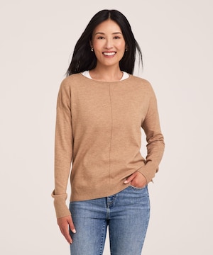 Denver Hayes Women's Relaxed Boatneck Pullover Sweater