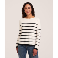 Denver Hayes Women's Relaxed Boatneck Pullover Sweater Front_Flat