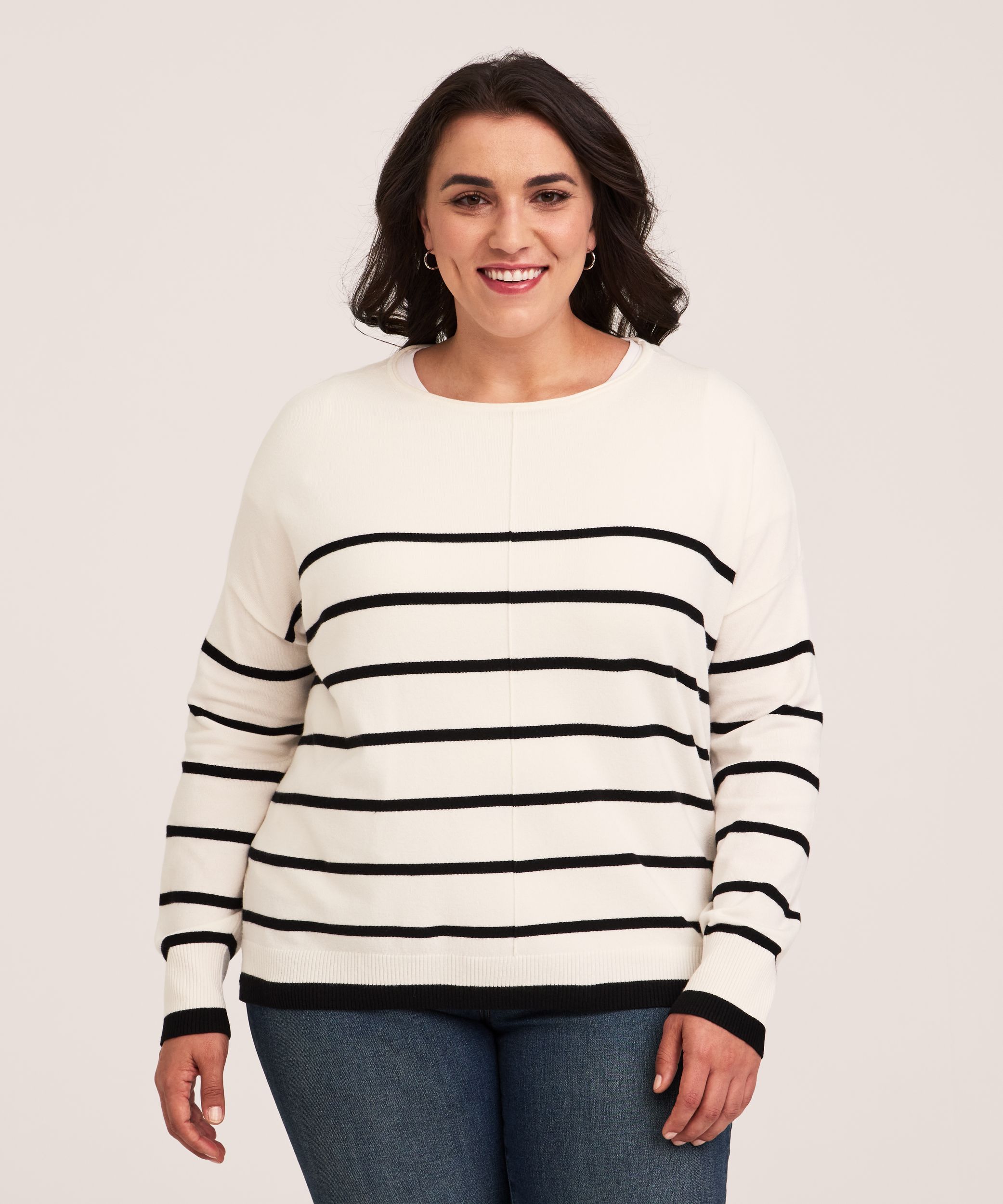 Chandail à encolure bateau et de coupe décontractée pour femmes, Denver Hayes