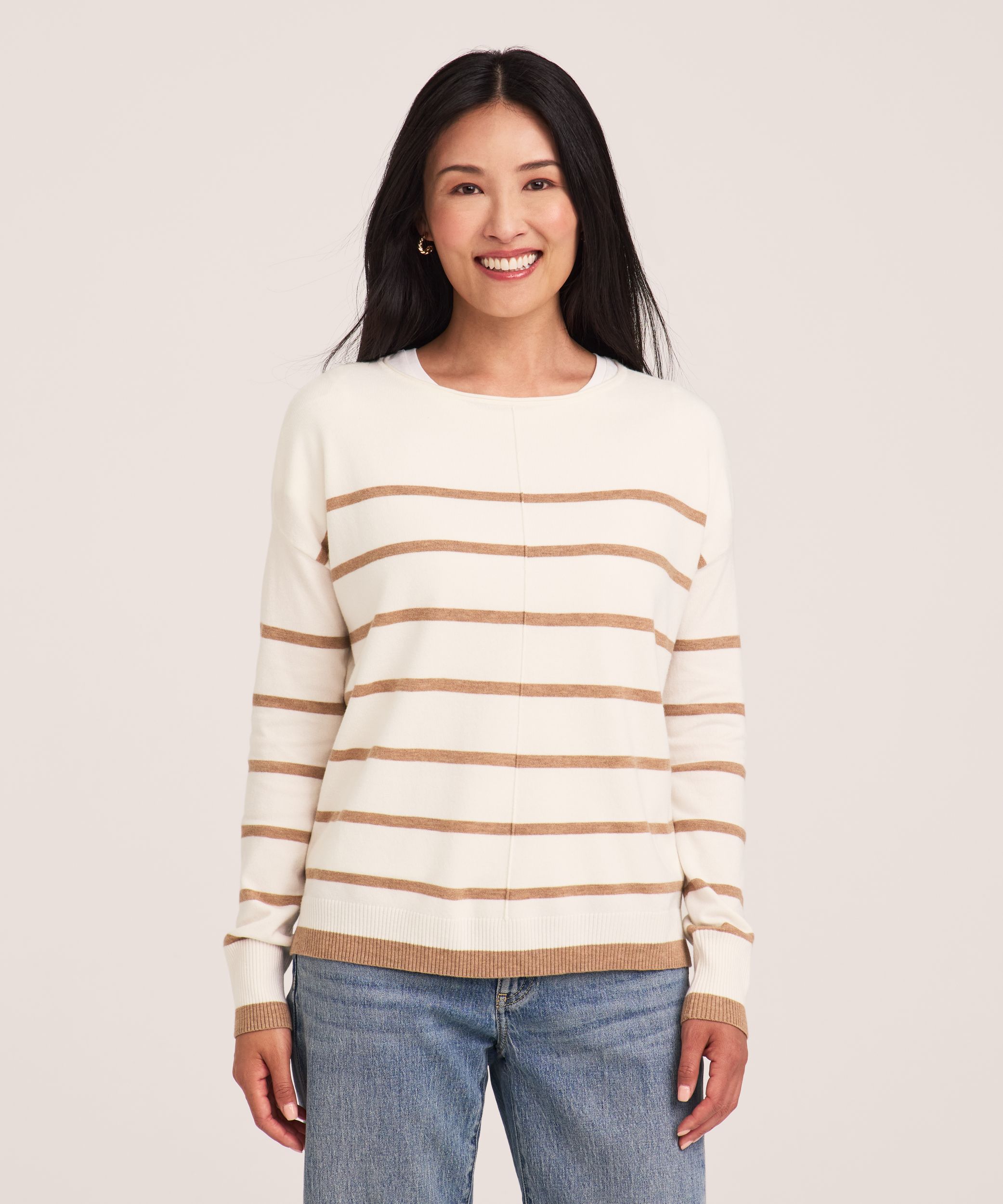 Denver Hayes Women's Relaxed Boatneck Pullover Sweater