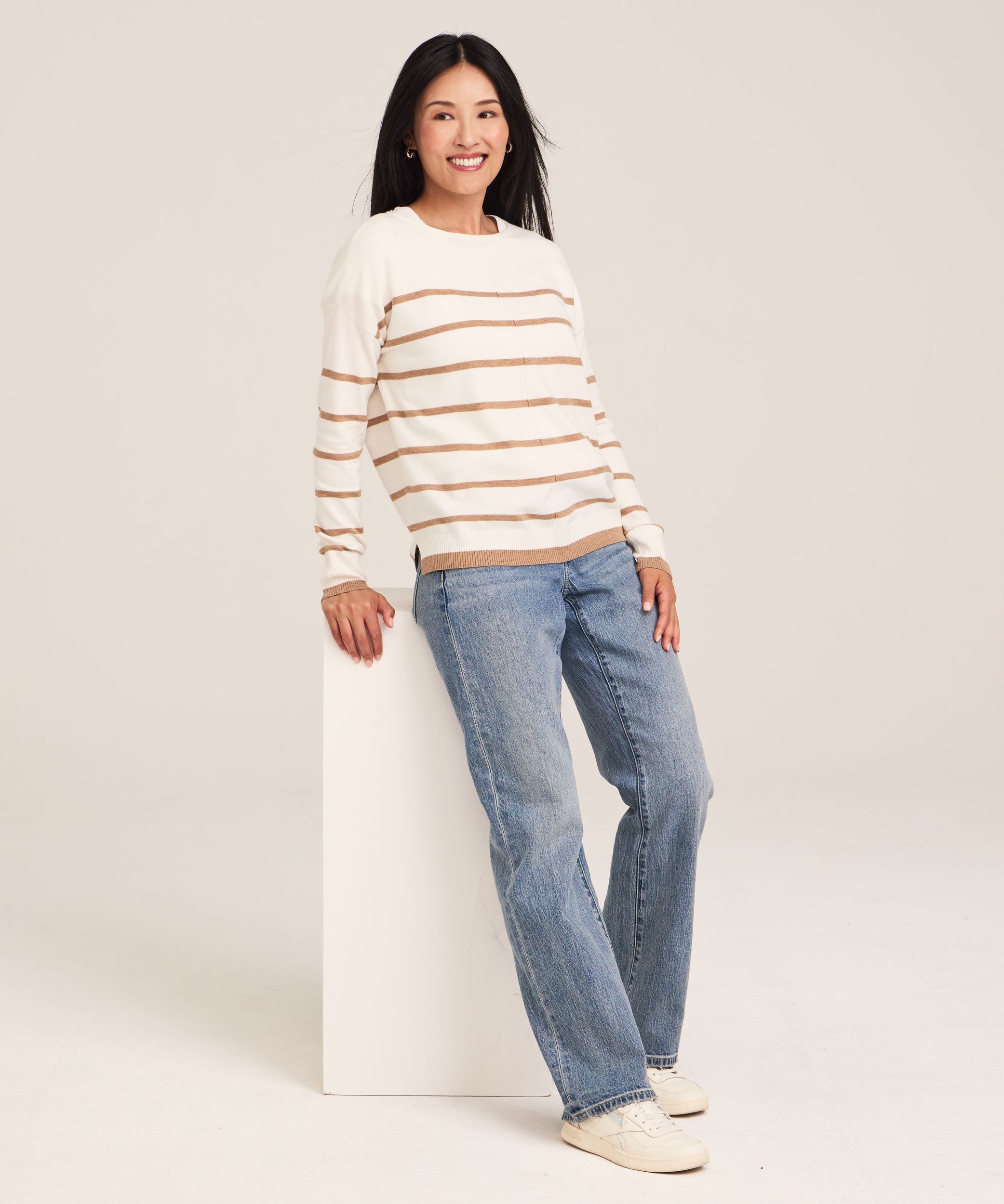 Denver Hayes Women's Relaxed Boatneck Pullover Sweater