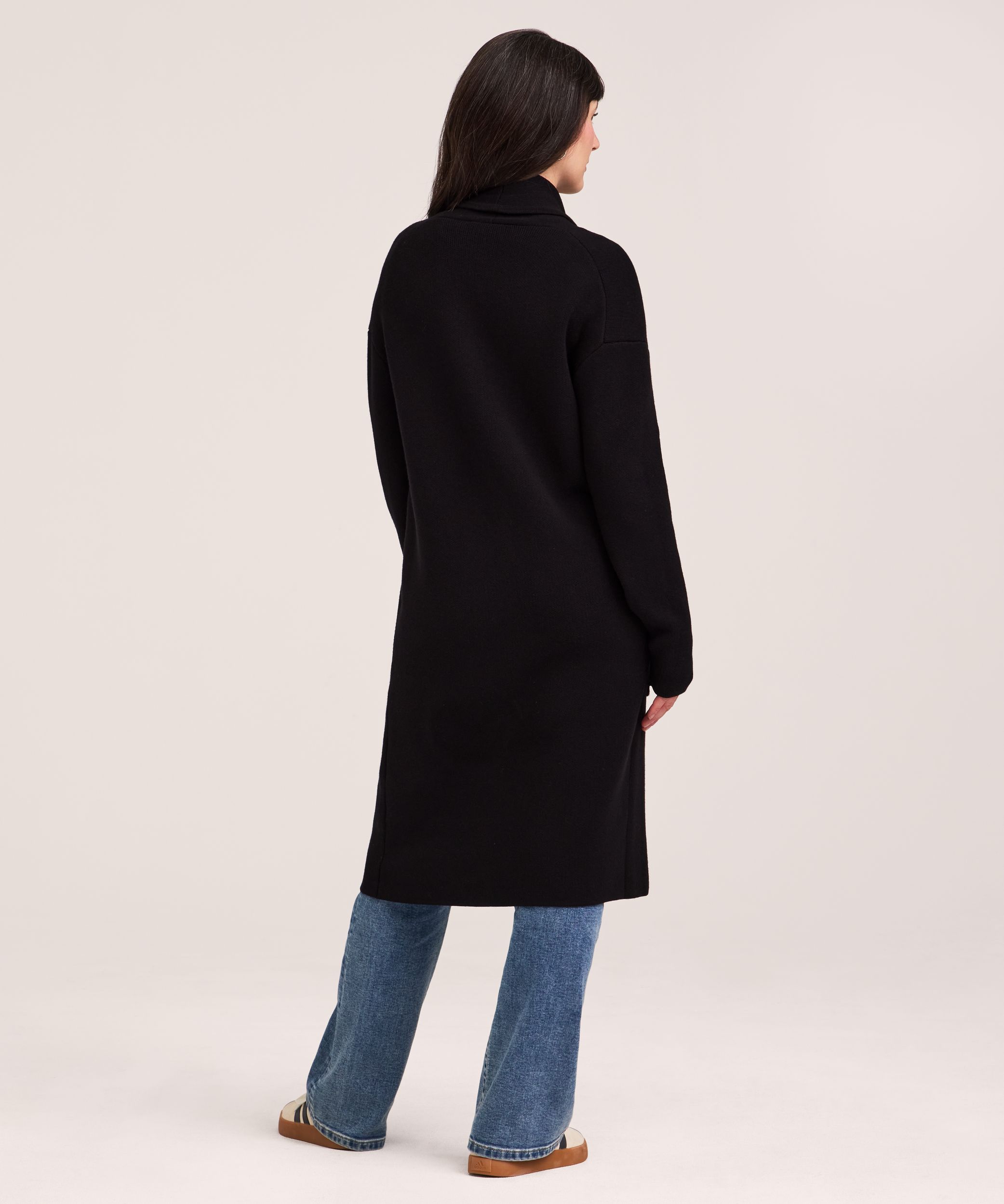 Cardigan-manteau en tricot double pour femmes, Denver Hayes