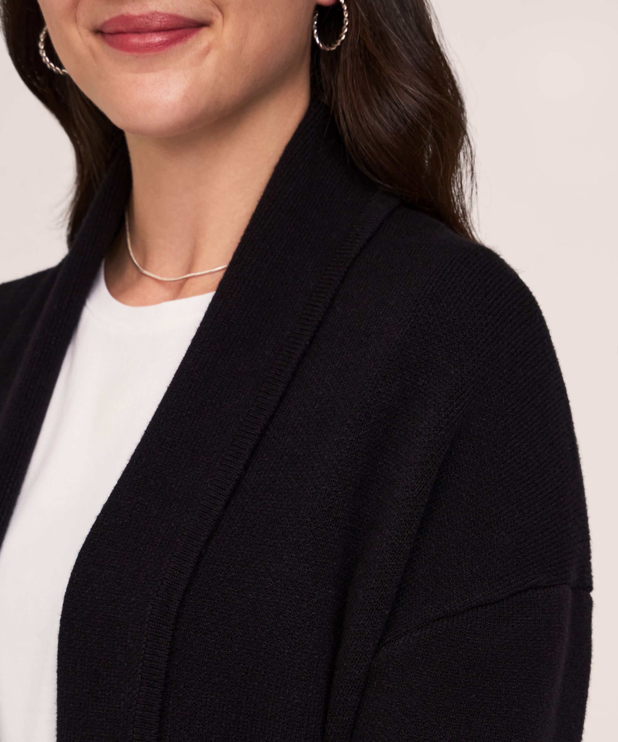 Cardigan-manteau en tricot double pour femmes, Denver Hayes