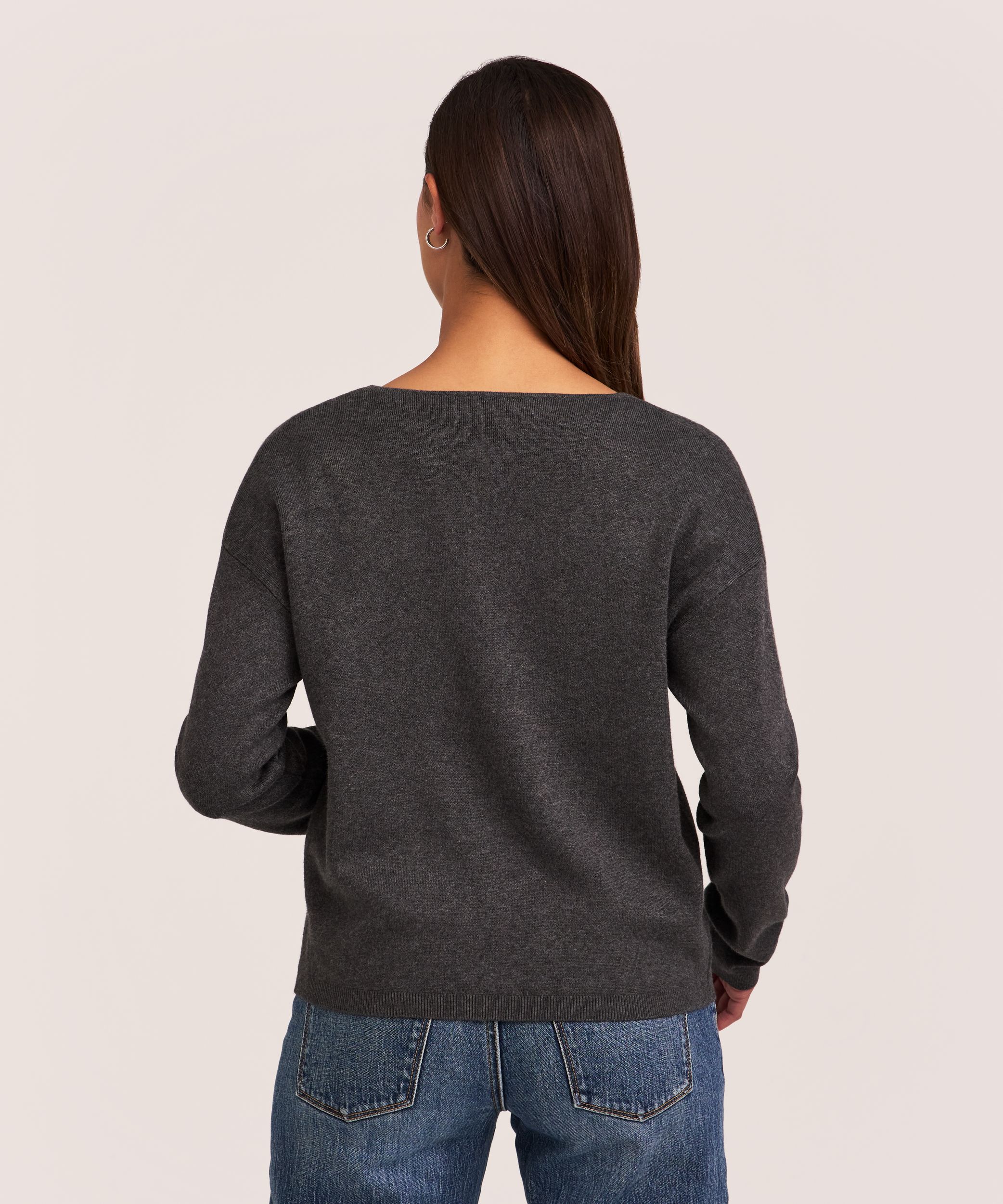 Cardigan court boutonné en tricot double pour femmes, Denver Hayes