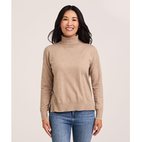 Chandail décontracté de tous les jours en coton et à col roulé pour femmes, Denver Hayes