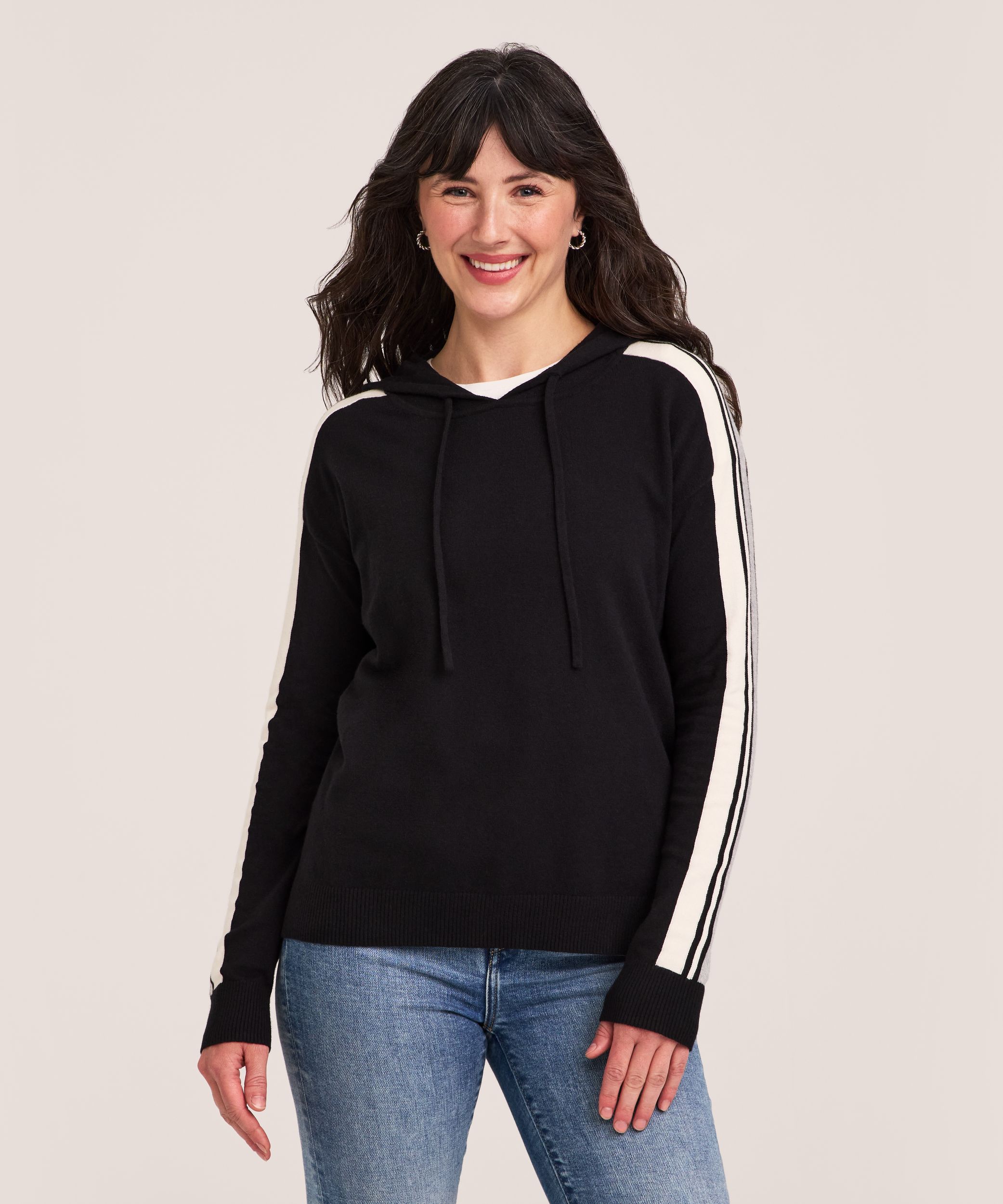 Chandail à capuche à enfiler de tous les jours en coton pour femmes, Denver Hayes