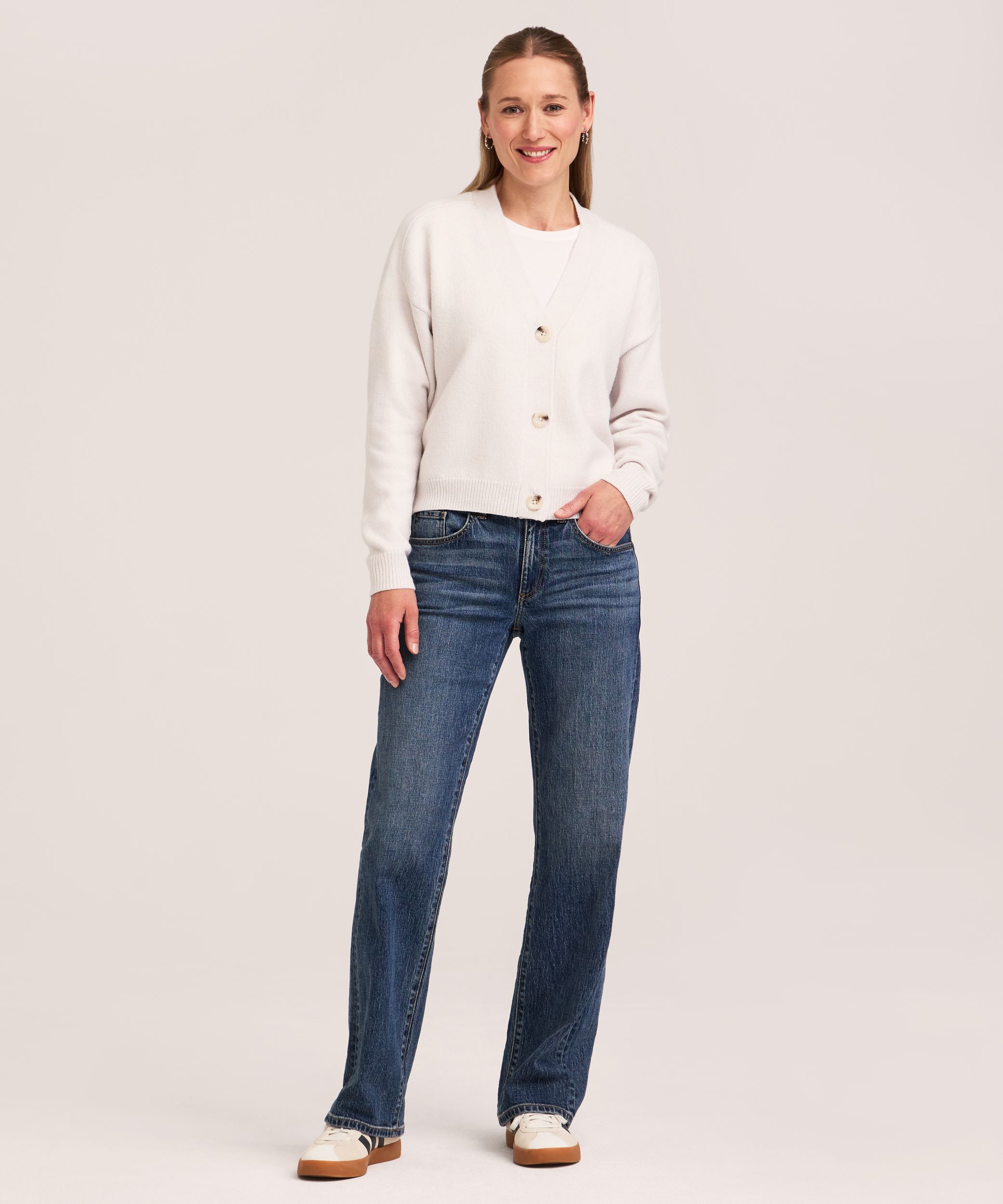 Cardigan boutonné doux et douillet, Denver Hayes