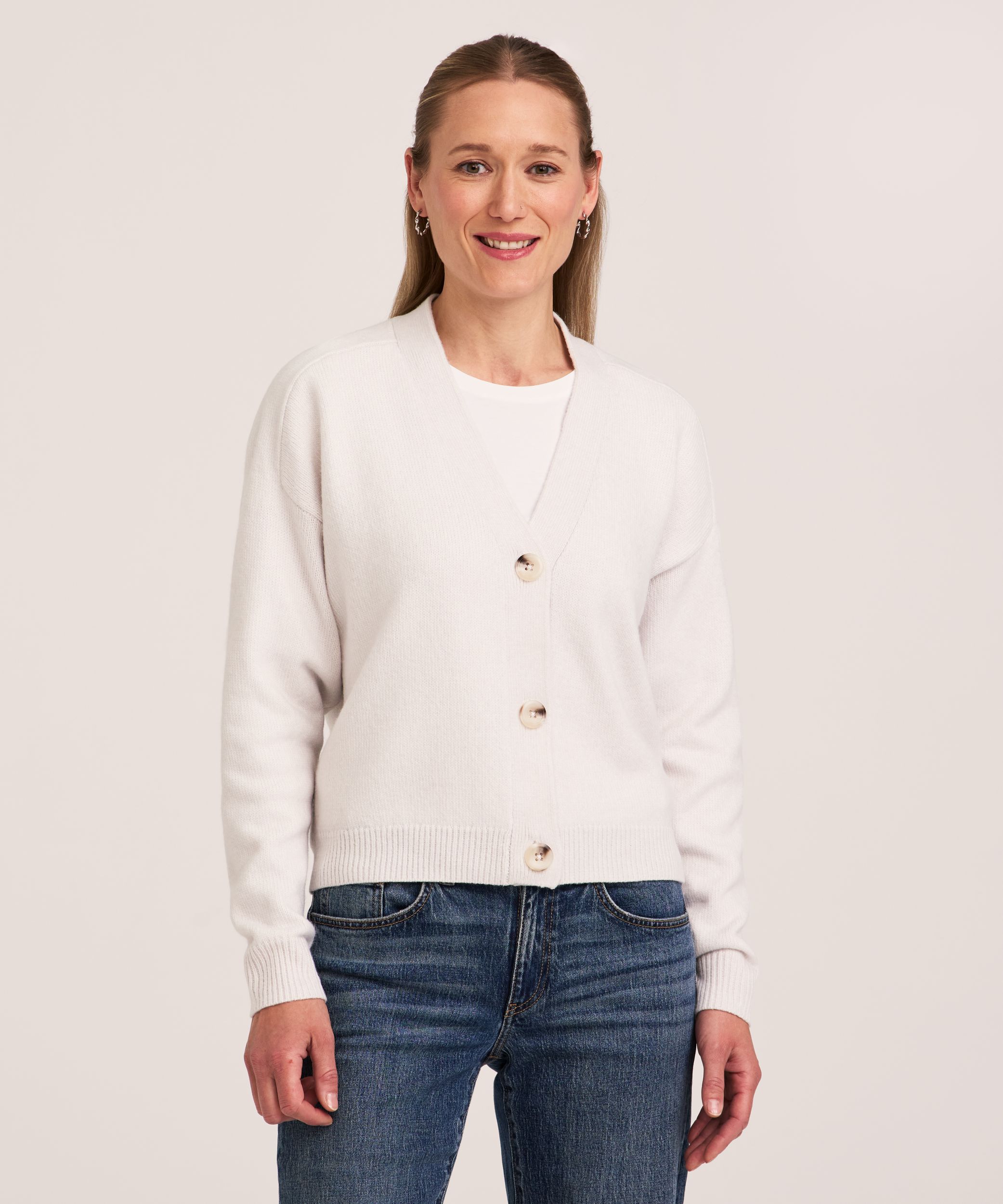 Cardigan boutonné doux et douillet, Denver Hayes