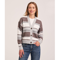Denver Hayes Soft Cozy Button-Up Cardigan