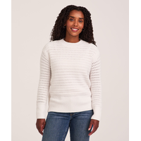 Chandail doux et douillet à points mixtes et à col ras du cou pour femmes, Denver Hayes